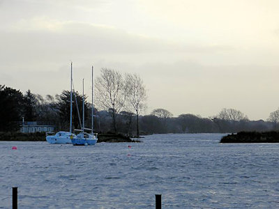River embankment breached