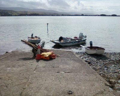 Supplies transport at slipway